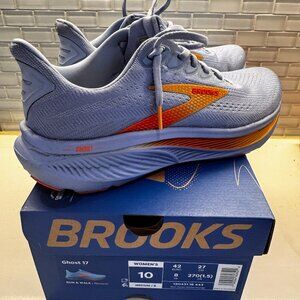 Brooks Ghost 17 Women’s Size 10 Running Sneaker - Blue Heron/White/Orange